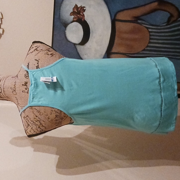 Ultra Flirt Crochet Hem Strappy Tank Top - Picture 6 of 8